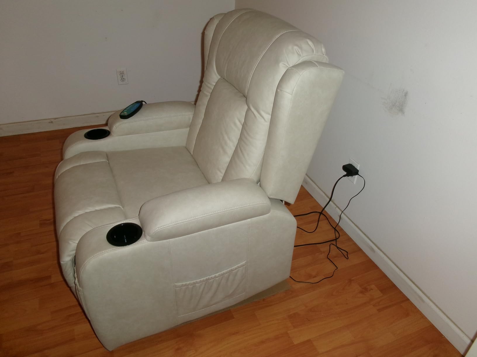 Best Choice Products PU Leather Electric Power Lift Chair, Recliner Massage Chair, Adjustable Furniture for Back, Legs w/ 3 Positions, USB Port, Heat, Cupholders, Easy-to-Reach Side Button - Cognac - Customer Photo 1