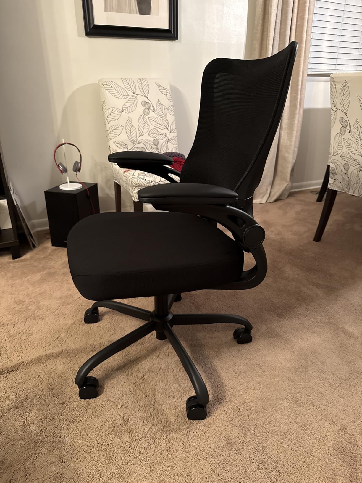 Marsail Ergonomic Office Chair: Office Desk Chair with High Back Mesh and Adjustable Lumbar Support Rolling Work Swivel Task Chairs with Wheel 3D Armrests and Headrest - Customer Photo 2