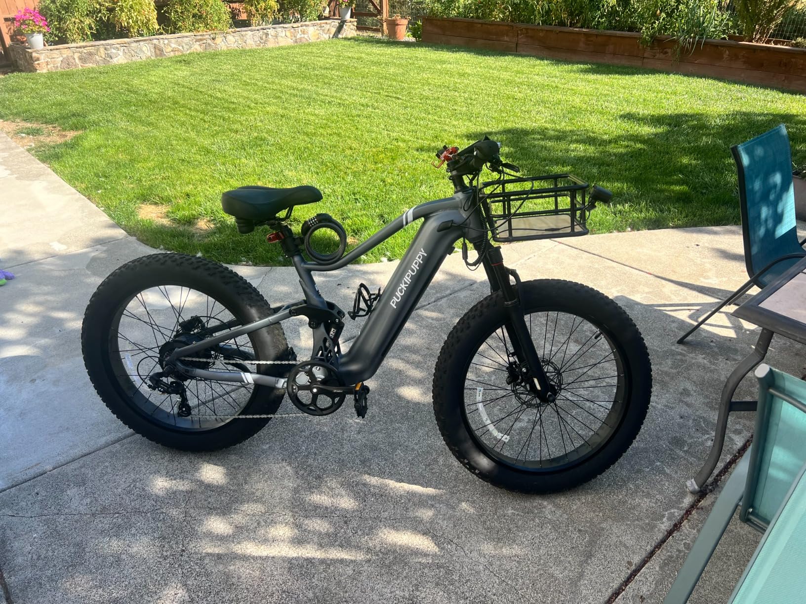 PUCKIPUPPY Boxer Electric Bike for Adults 960W, 48V 20AH Battery Ebike, Full Suspension 26