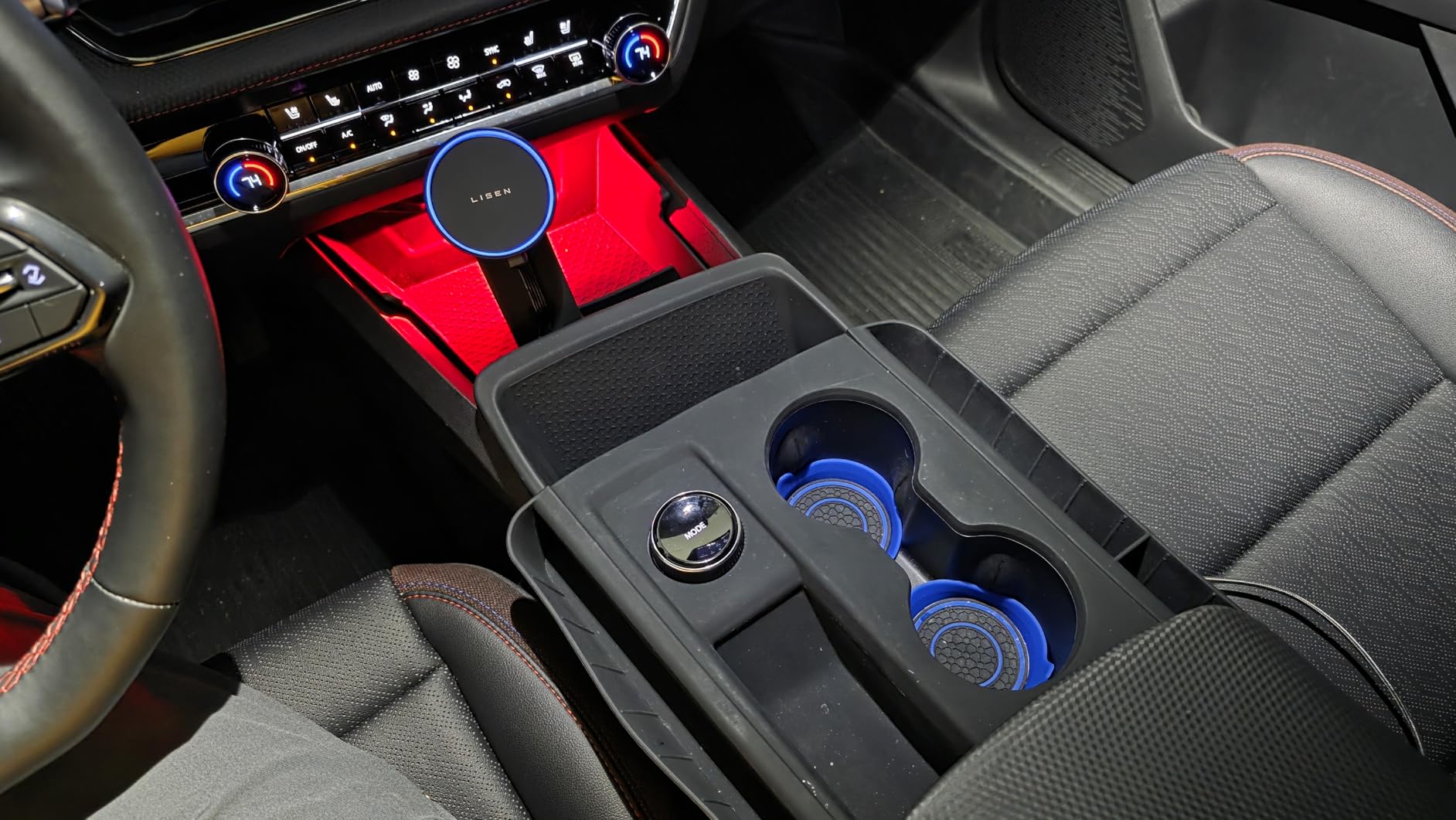 LISEN for 15W MagSafe Car Mount Charger,Magnetic Wireless Cars Charger,Magnetic Phone Holder for Cars,Phone Holders for Your Car Accessories for Men Women Jeep Ford F150 for iPhone 17-12,Samsung S25 - Customer Photo 1