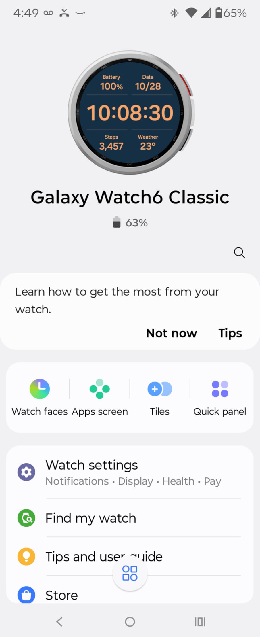 SAMSUNG Galaxy Watch 6 Classic (Renewed) 47mm Bluetooth Smartwatch, Rotating Bezel, Fitness Tracker, Personalized HR Zones, Advanced Sleep Coaching - Customer Photo 2