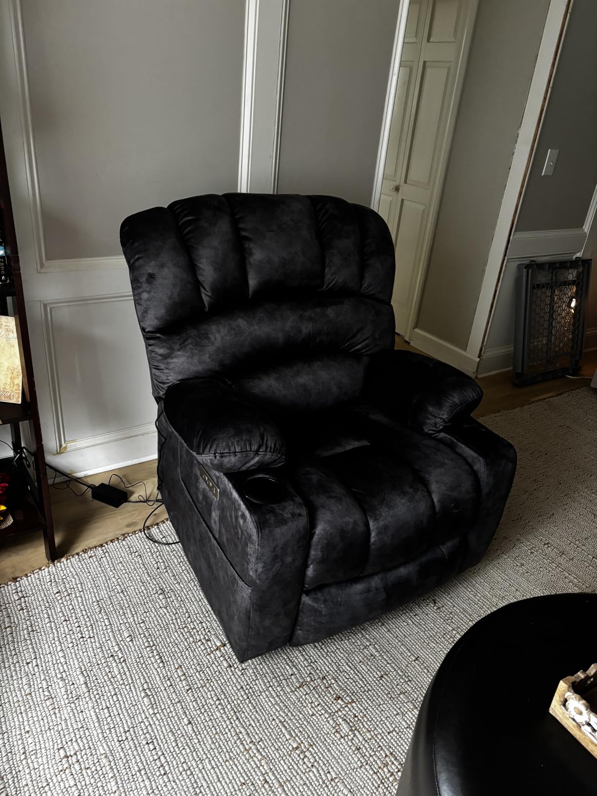 DURASPACE Power Lift Recliner Chair Massage Recliners with Heat, Shell Backrest Lift Chair Recliners for Elderly（Dark Gray） - Customer Photo 1