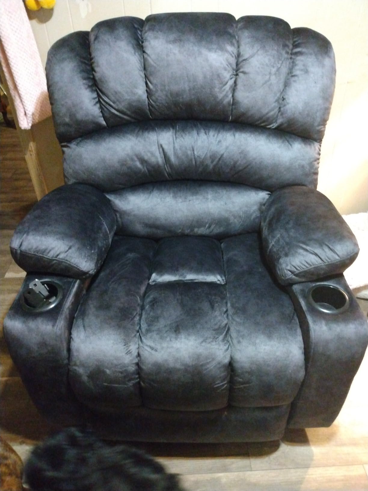 DURASPACE Power Lift Recliner Chair Massage Recliners with Heat, Shell Backrest Lift Chair Recliners for Elderly（Dark Gray） - Customer Photo 2