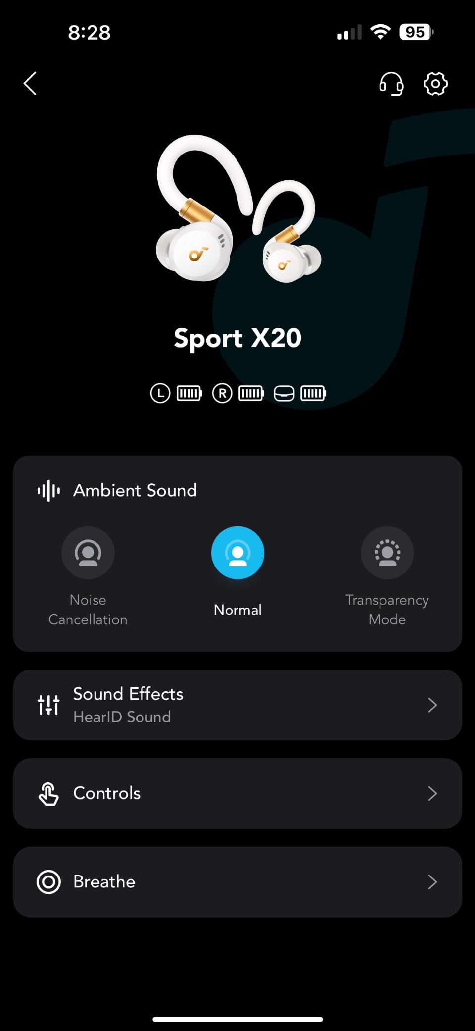 Soundcore Sport X20 by Anker, True-Wireless Workout Earbuds, Rotatable and Extendable Ear Hooks, Noise Cancelling, Deep Bass, IP68 Waterproof, Sweatproof, Dustproof, 48H Play, Sport Earbuds for Gym - Customer Photo 2