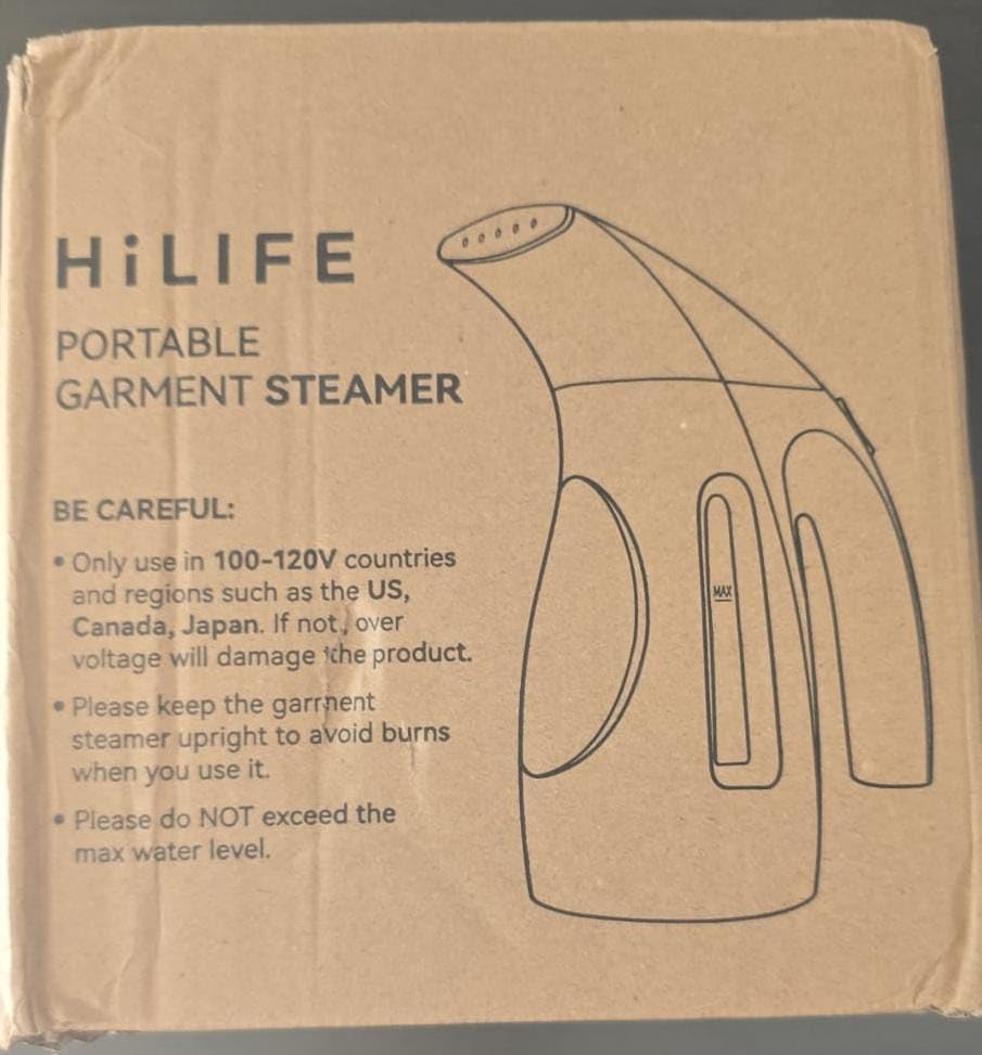 HiLIFE Upgraded Steamer for Clothes, Handheld Portable Design, 1100W Powerful Steam, 300ml Larger Tank & No Leak Design, 30S Fast Heat-up, Quick Wrinkle Remover, Compact Size for Travel, ONLY 120V - Customer Photo 2