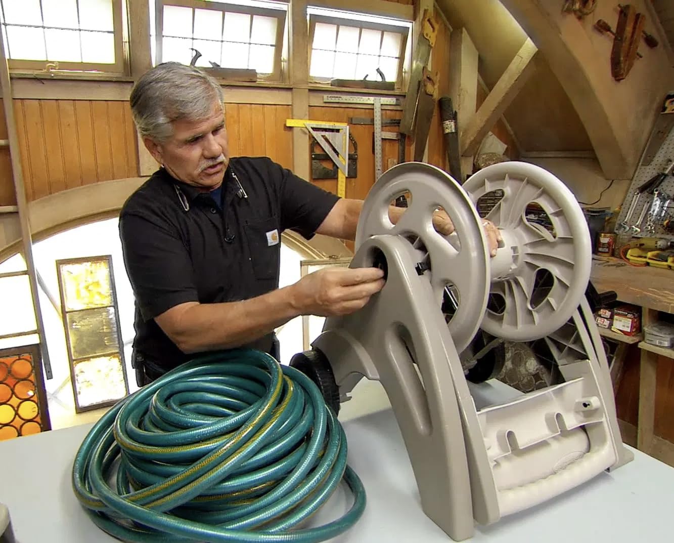 AGrAdi 175 ft. Hosemobile Hose Reel Cart (Color : Taupe) - Customer Photo 1