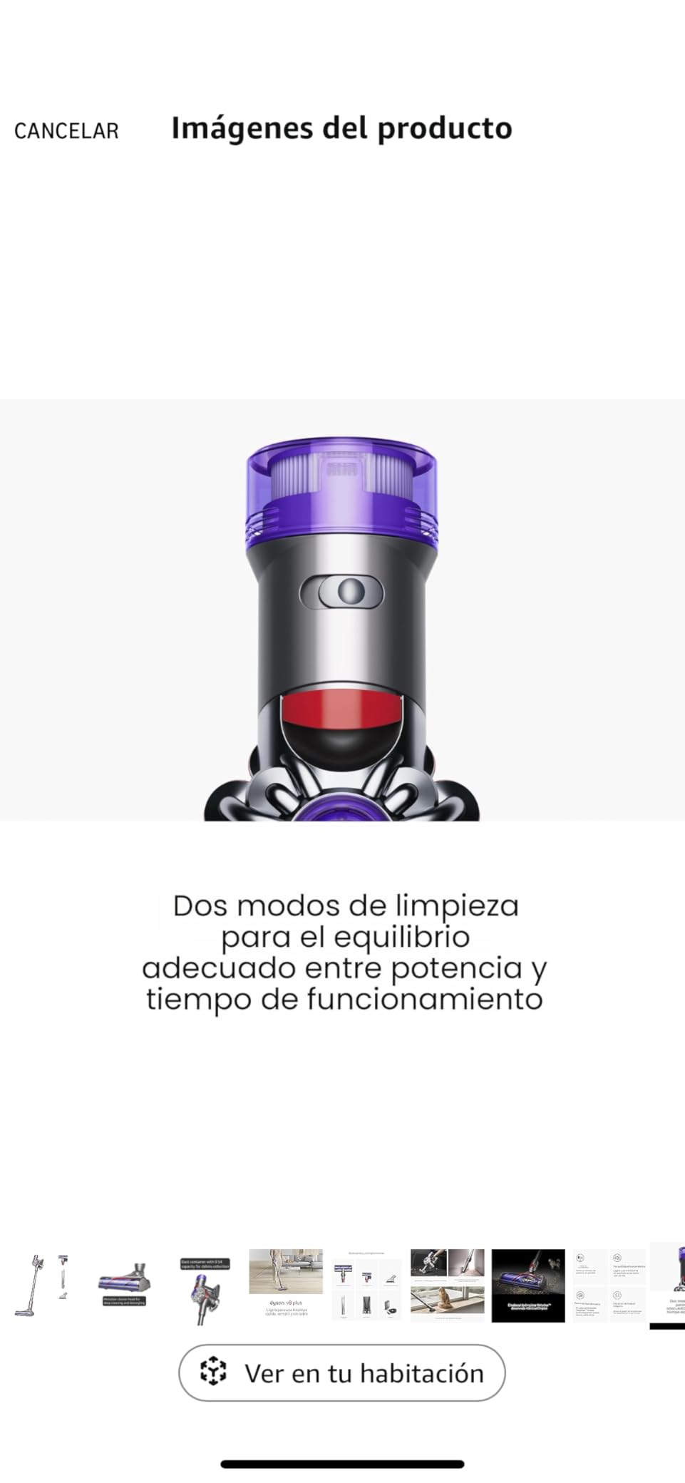 Dyson V8 Plus Cordless Vacuum, Cleans Hard Floors and Carpets, Detangles, Converts to Handheld - Customer Photo 2