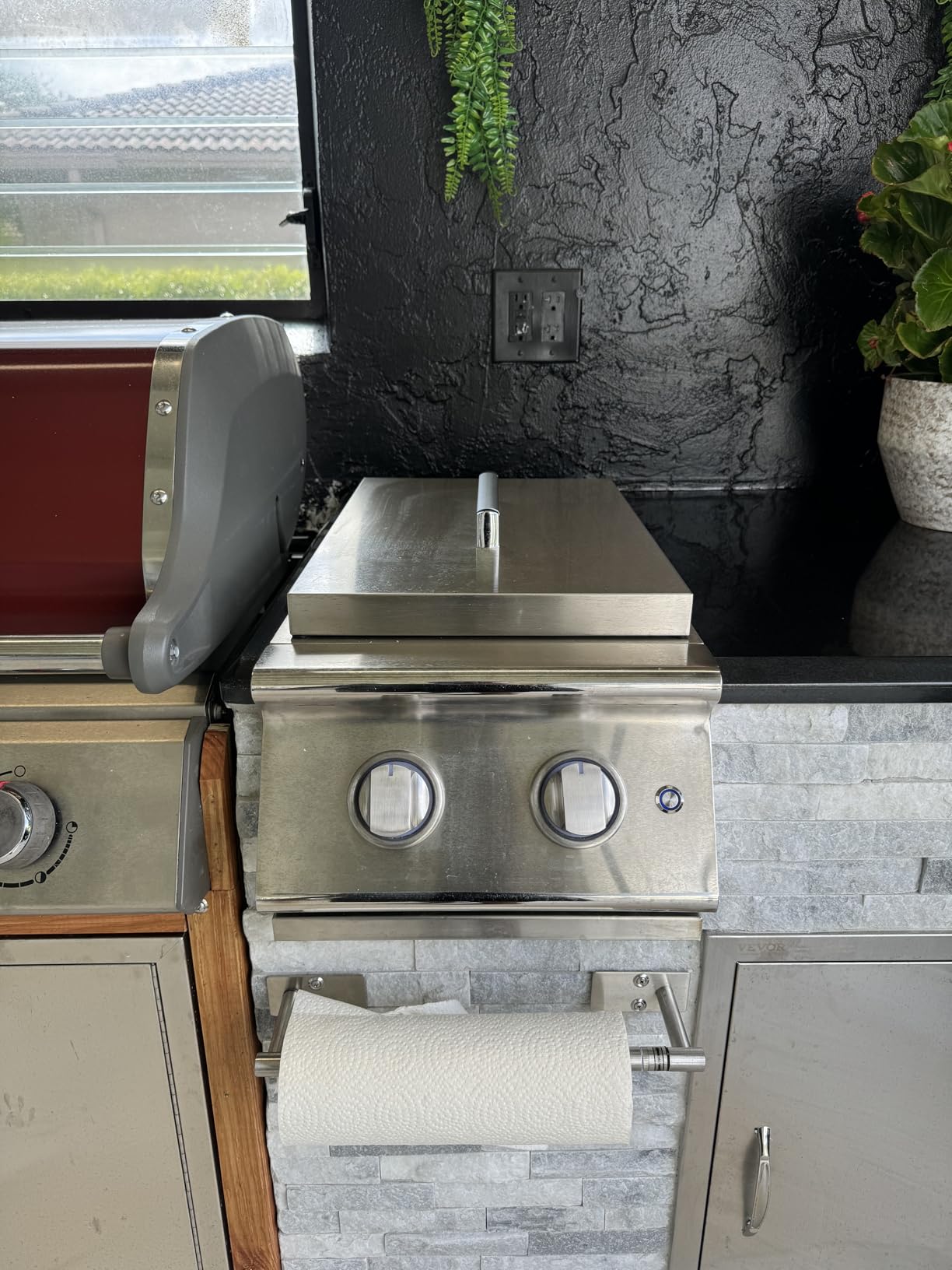 17,500BTU Liquid Propane Side Burner, Single Grilling Side Burners for Outdoor Kitchen, Convertible to Natural Gas, Duty Heavy 304 Stainless Steel, Drop-in Side Burner for Outdoor BBQ Grill Island - Customer Photo 2