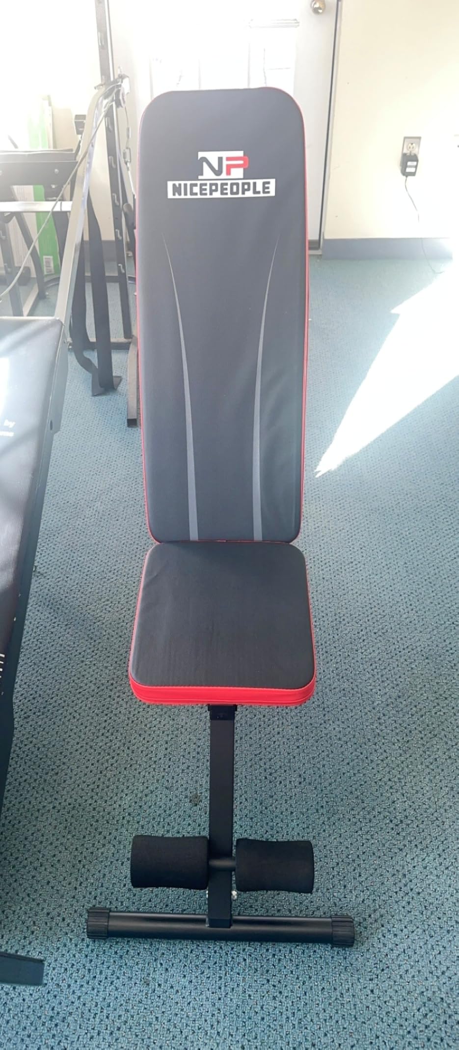 NICEPEOPLE Basic Weight Bench for Home Gym, 8 Backrests Adjustable Bench with 660LBS Weight Capacity for Chest Shoulders Arms Muscles, Foldable and Compact for Small Space Apartment Room - Customer Photo 1