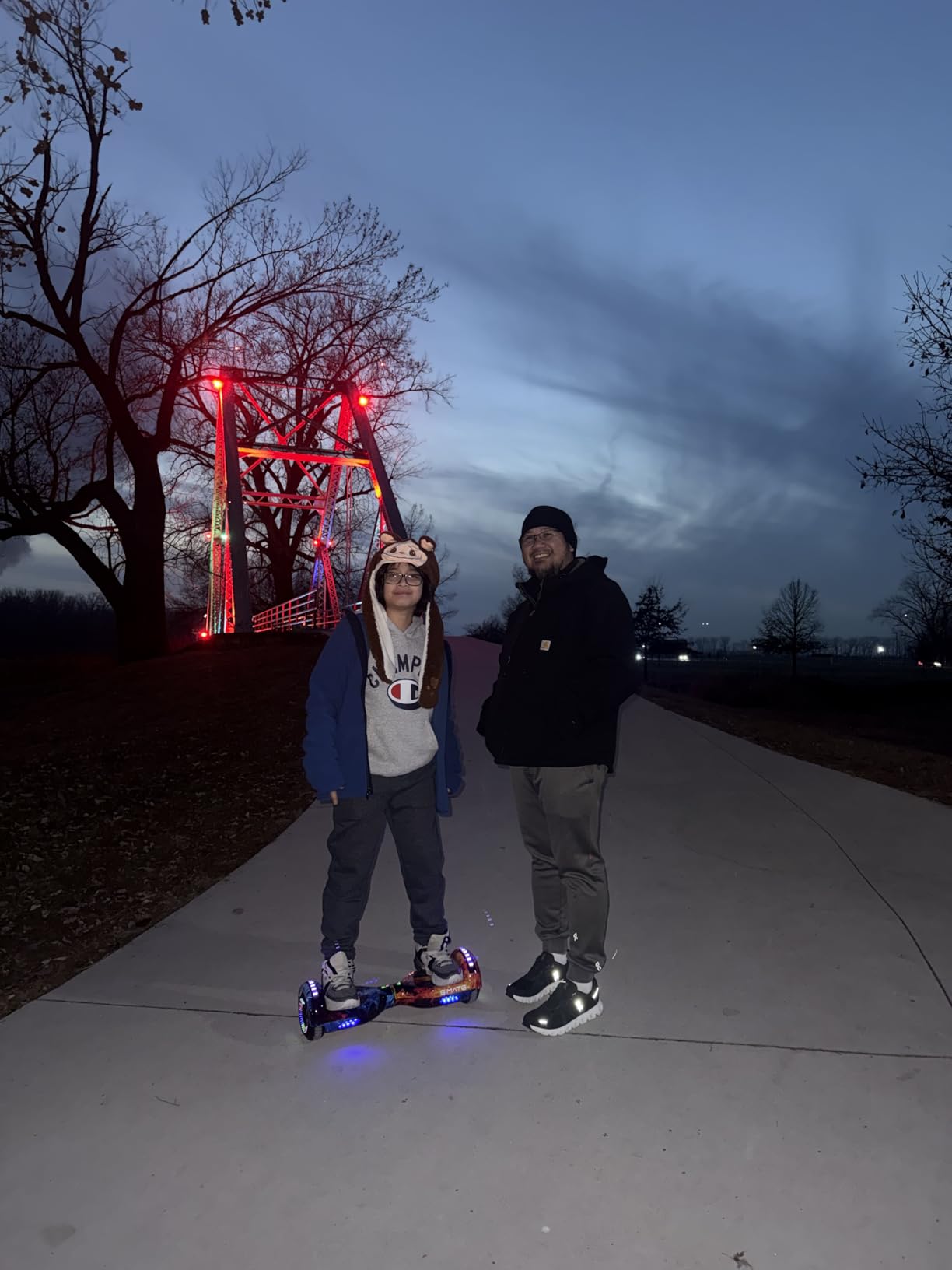 SIMATE Hoverboard, Bluetooth All Terrain Hover Boards with LED Lights and APP Control, Gifts for Kids Adults Girls Boys, for All Ages - Customer Photo 2