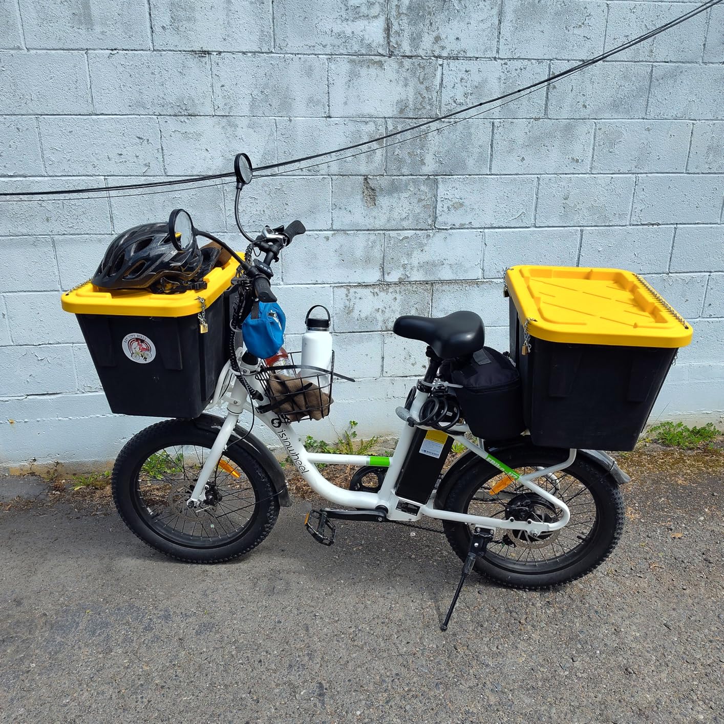 isinwheel U7 E Bike for Adults Electric Bike with Dual Cargo Rack, 48V 1000W Peak Ebikes for Adults, 7 Speed Gear, 20mph Step Thru Cruiser Electric Bicycles, 20\