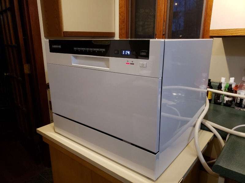 Farberware Compact 6-Place Setting Dishwasher - Portable Mini Countertop Dishwasher with 7 Wash Programs - Perfect for Small Spaces Like Apartment, Dorm, Boat, Camper/RV - Customer Photo 2