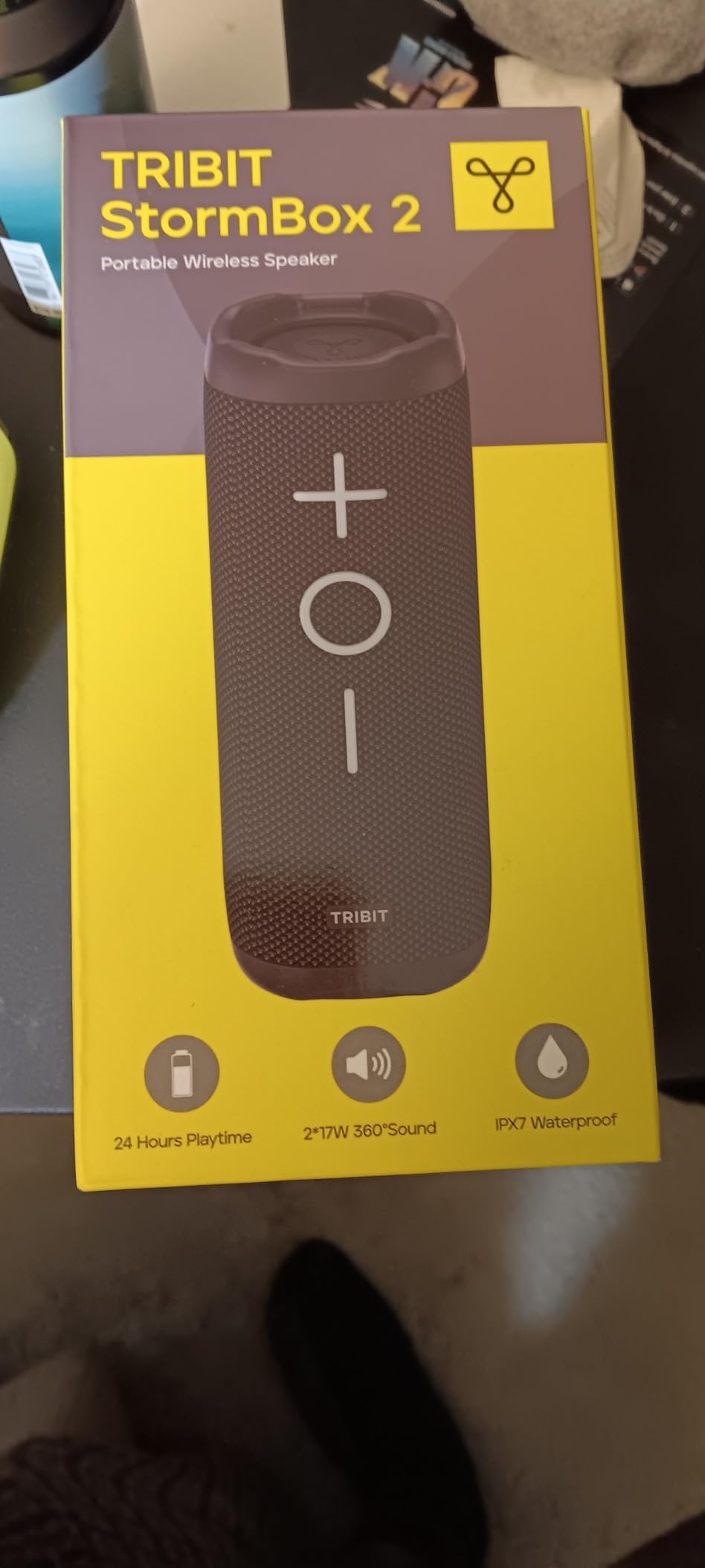 Tribit StormBox 2 Bluetooth Speaker with 34W 360° Surround Sound, XBass Tech, 24H Playtime, IPX7 Waterproof, Bluetooth 5.3, TWS Pairing Portable Wireless Speaker for Outdoor - Customer Photo 2