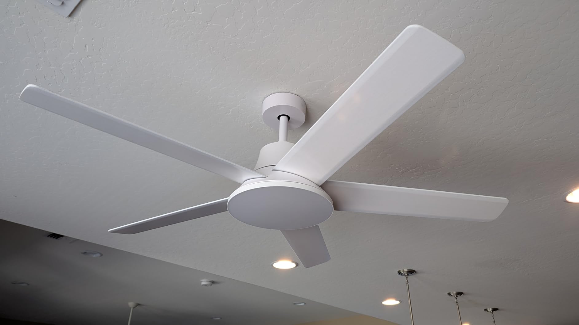 Dreo Smart Ceiling Fan with Lights, 52 Inch, 12 Speeds & 3 Fan Modes, Stepless Color Tones, Dimmable LED Light, 12H Timer, Quiet DC Motor, Remote/APP/Alexa Control, White Ceiling Fans Indoor - Customer Photo 4