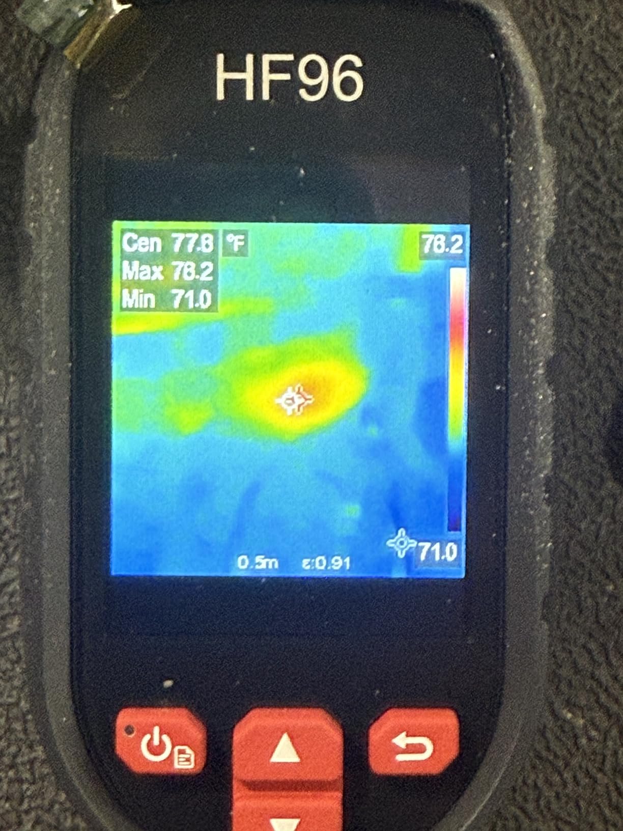 HF96 Thermal Camera with Laser Pointer, Intelligent Scene Detection, Super Resolution 240 x 240, Thermal Imaging Camera 96 x 96 IR Resolution, 25 HZ Infrared Camera, -4°F~1022°F, 11h Runtime - Customer Photo 1