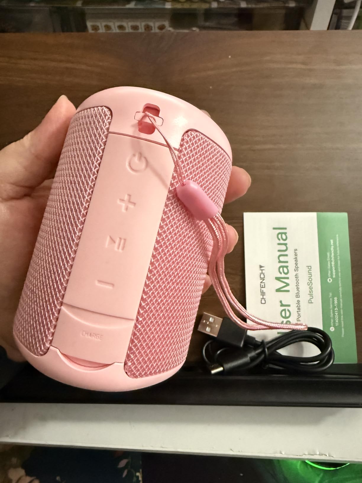 Portable Bluetooth Speaker Valentines Gifts For Him: Powerful Crystal Clear Sound/Romantic Light/IPX5 Waterproof/All Day Playtime/BT 5.3/TWS Paring,Small Wireless Speaker for Outdoor|Travel|Date Night - Customer Photo 2