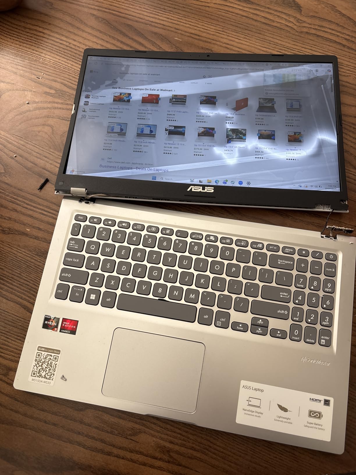 ASUS Vivobook S 14 OLED Slim Laptop, AMD Ryzen AI 9 365(10 Cores), 24GB, 1TB SSD, Customizable RGB Keyboard, Cool Silver, M5406WA-AH94 - Customer Photo 1