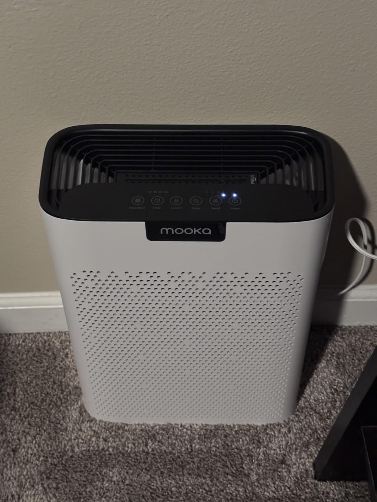 Air Purifiers for Home Large Room 2200 Ft² with Washable Filters, MOOKA H13 HEPA Air Purifier for Home Pets Bedroom with Fragrance, Air Cleaner for Smoke Dust Pollen Pets Hair Odor, KJ190L White - Customer Photo 1