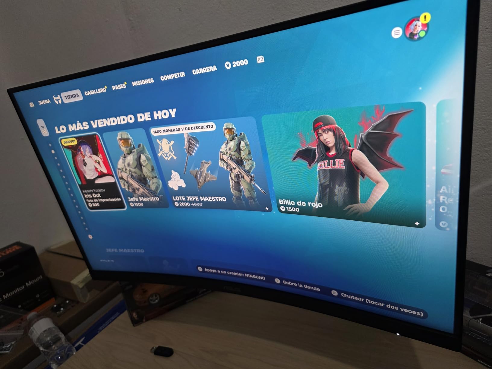 ASUS TUF Gaming 34 inch Ultra-Wide Curved Monitor (VG34VQ3B) – 21:9 QHD (3440x1440), 180Hz, 1ms, Extreme Low Motion Blur Sync, FreeSync Premium, Speaker, 90% DCI-P3, DisplayWidget Center, 3 yr Warranty - Customer Photo 1