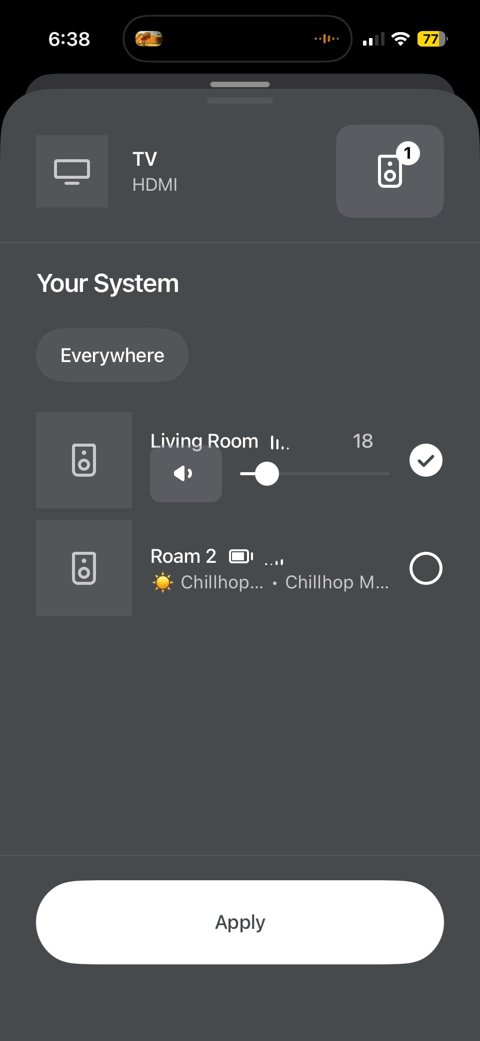 Sonos Roam 2 - Black - Portable Waterproof Bluetooth Speaker - Customer Photo 1