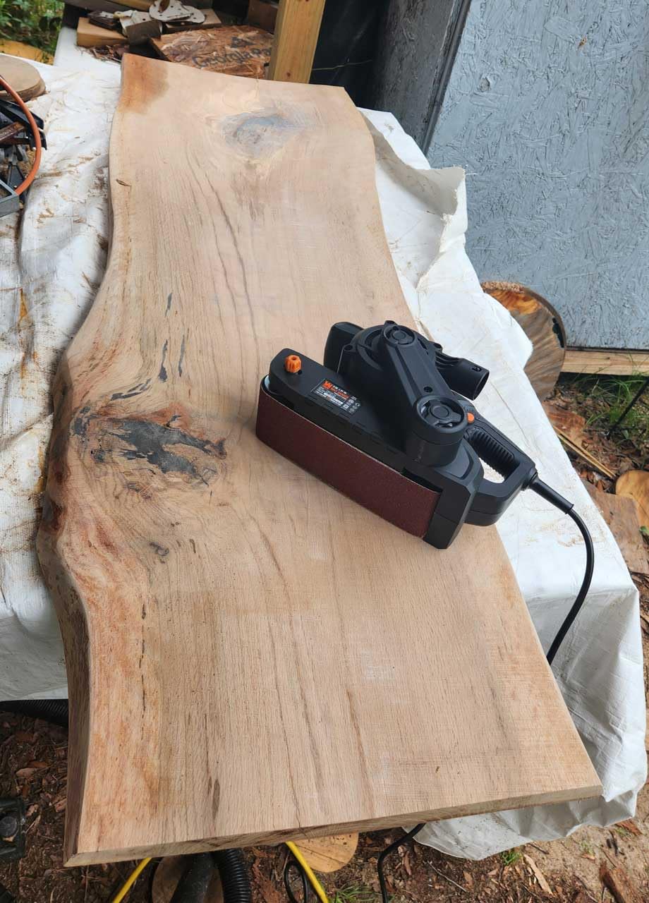 WEN 7.5-Amp 3-by-21-Inch Variable Speed Handheld Portable Belt Sander (HB321V) - Customer Photo 2