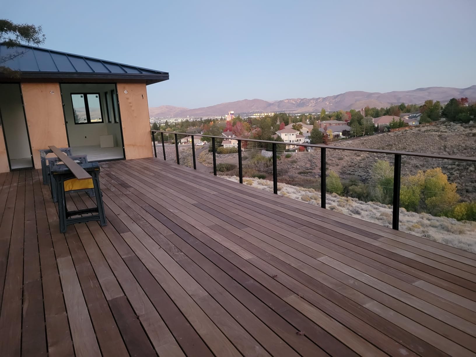 Muzata 15-20FT Modular Black Side Mount Cable Railing Kit 36 Inch 4 Level Post Kit Complete Set Cable Railing System for Decks Length Adjustable with Paper User Guide (No Handrail) RWF2 BH4S - Customer Photo 1