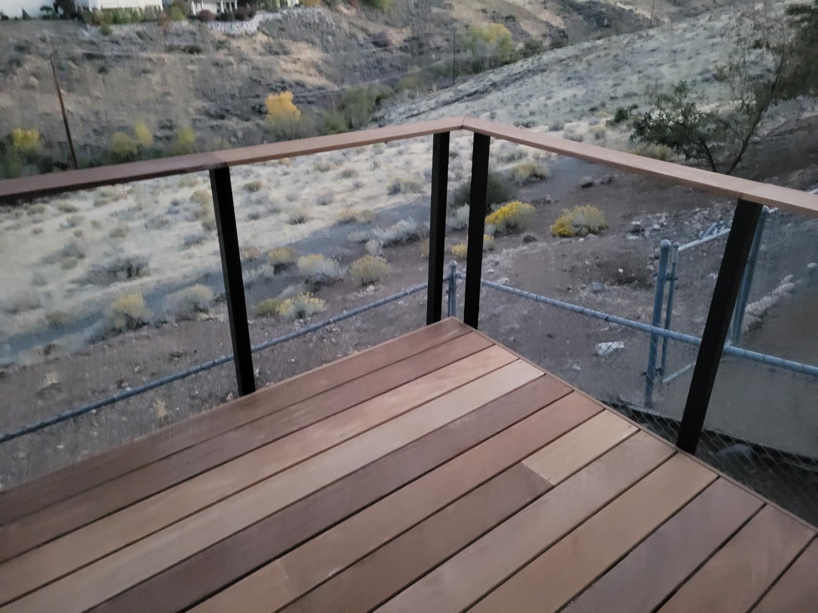 Muzata 15-20FT Modular Black Side Mount Cable Railing Kit 36 Inch 4 Level Post Kit Complete Set Cable Railing System for Decks Length Adjustable with Paper User Guide (No Handrail) RWF2 BH4S - Customer Photo 2