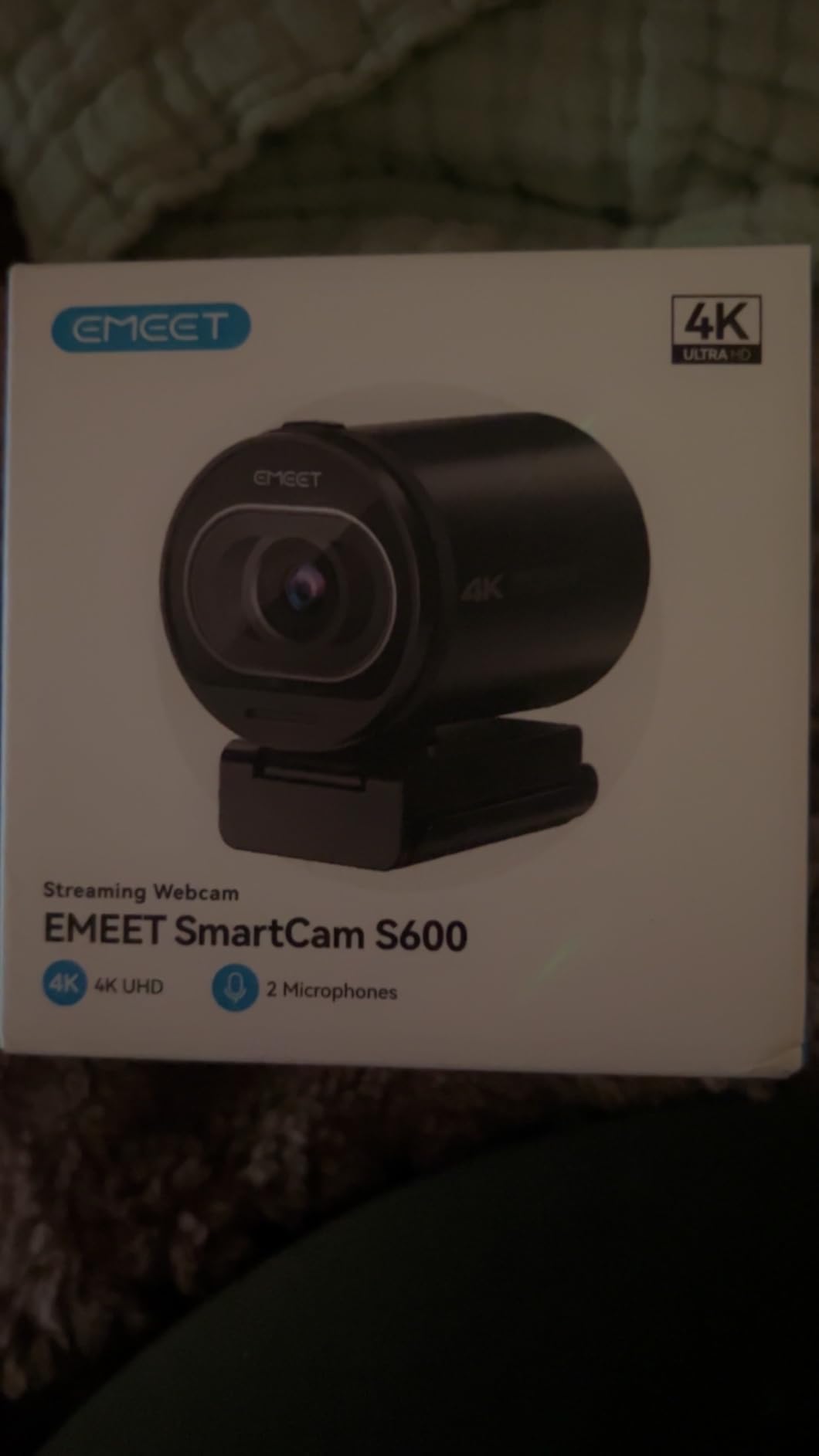 EMEET S600 4K Webcam for Streaming - Sony 1/2.55'' Sensor, PDAF Autofocus, 1080P@60FPS, 2 Noise Reduction Mics, Built-in Privacy Cover, 73° FOV - Customer Photo 2