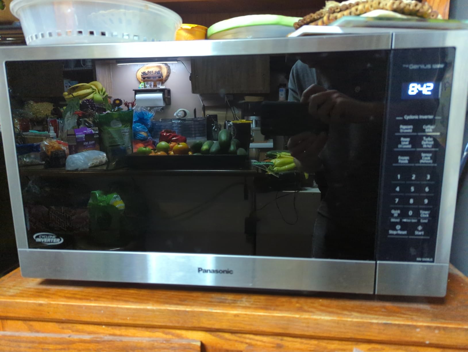 Panasonic NN-SN98JS Microwave Oven Stainless Steel Countertop/Built-In with Inverter Technology and Genius Sensor, 2.2 Cubic Foot, Stainless Steel - Customer Photo 1