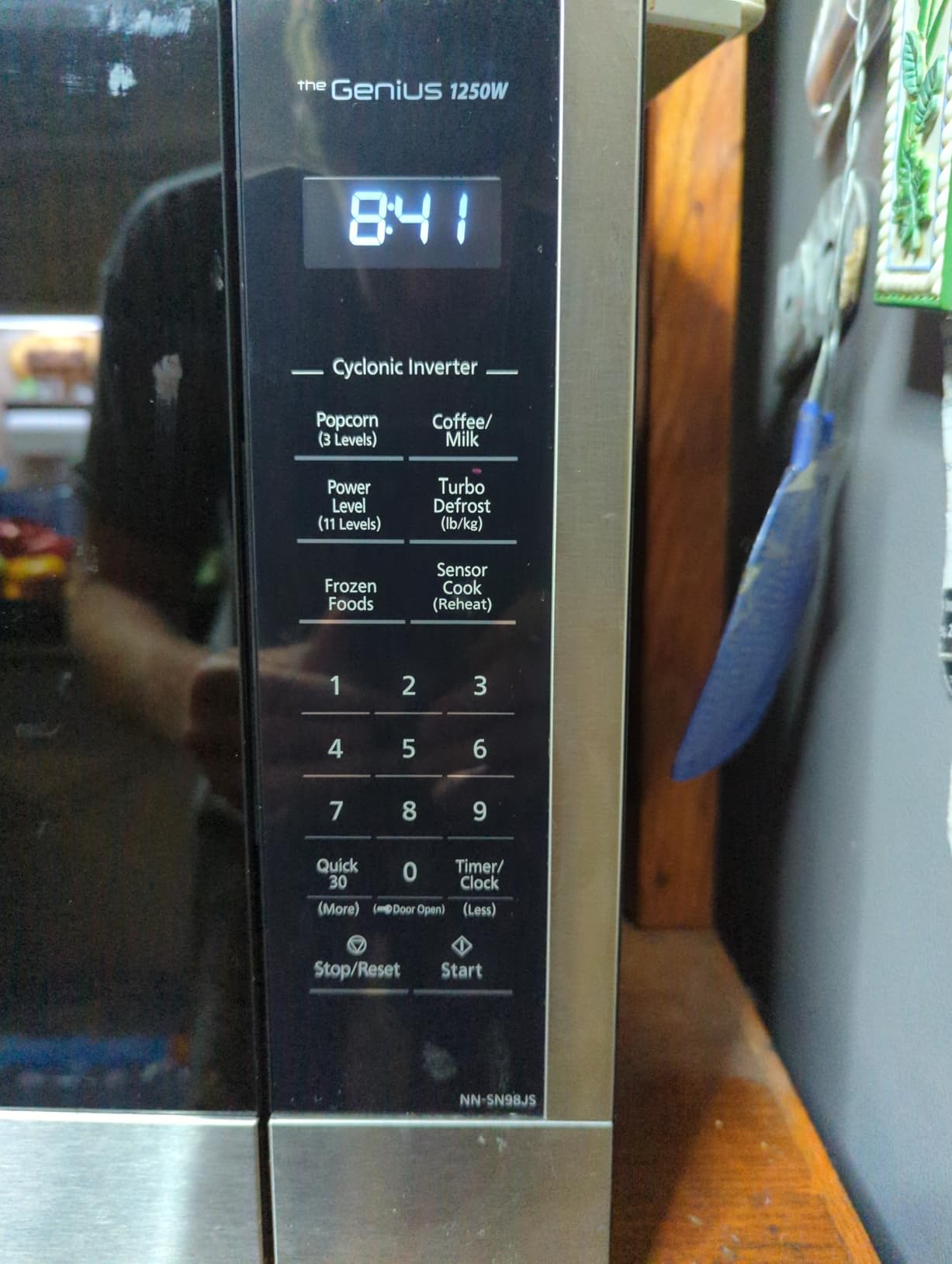 Panasonic NN-SN98JS Microwave Oven Stainless Steel Countertop/Built-In with Inverter Technology and Genius Sensor, 2.2 Cubic Foot, Stainless Steel - Customer Photo 2