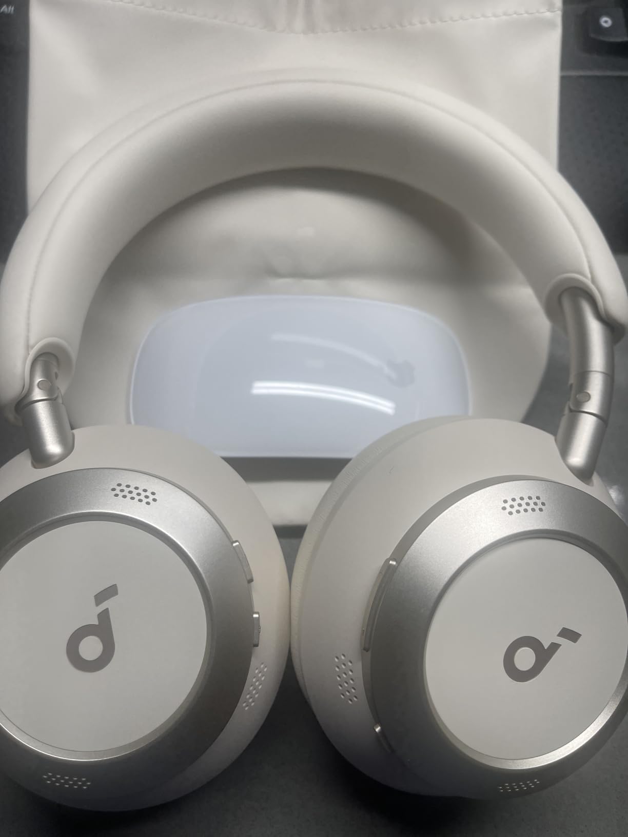 Soundcore Space One Pro, FlexiCurve Over-Ear Headphone, Adaptive Active Noise Cancelling Headphones Driven by 6 Mics, 60H Lossless Audio, Ultra-Fast Charging, Hi-Res Wireless, Comfortable Fit - Customer Photo 1