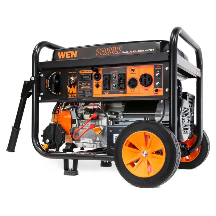 WEN 5,600-Watt Dual Fuel Portable Generator with Wheel Kit, Electric Start, and CO Watchdog (DF5600X) - Customer Photo 2