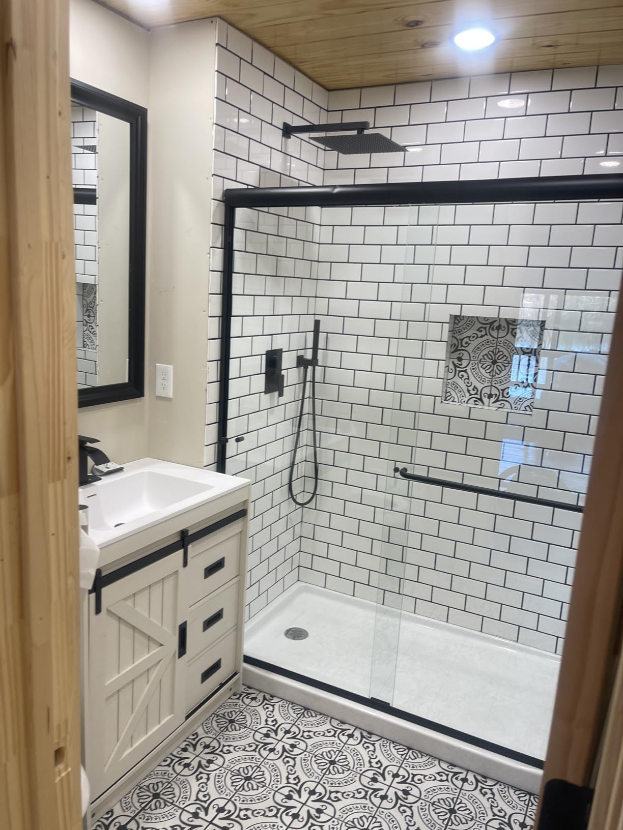 ELEGANT 58.5-60 in. W x 72 in. H Semi-Frameless Sliding Shower Door in Brushed Nickel, 1/4