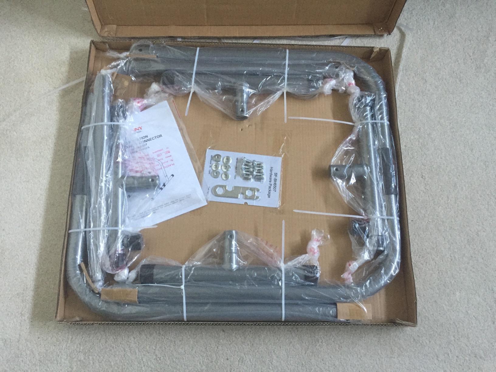 Sunny Health & Fitness Power Tower, Dip Bar, Push-Up & Pull Up Assisting Parallette Station w Optional Rock Climbing Grip Trainer - Customer Photo 2