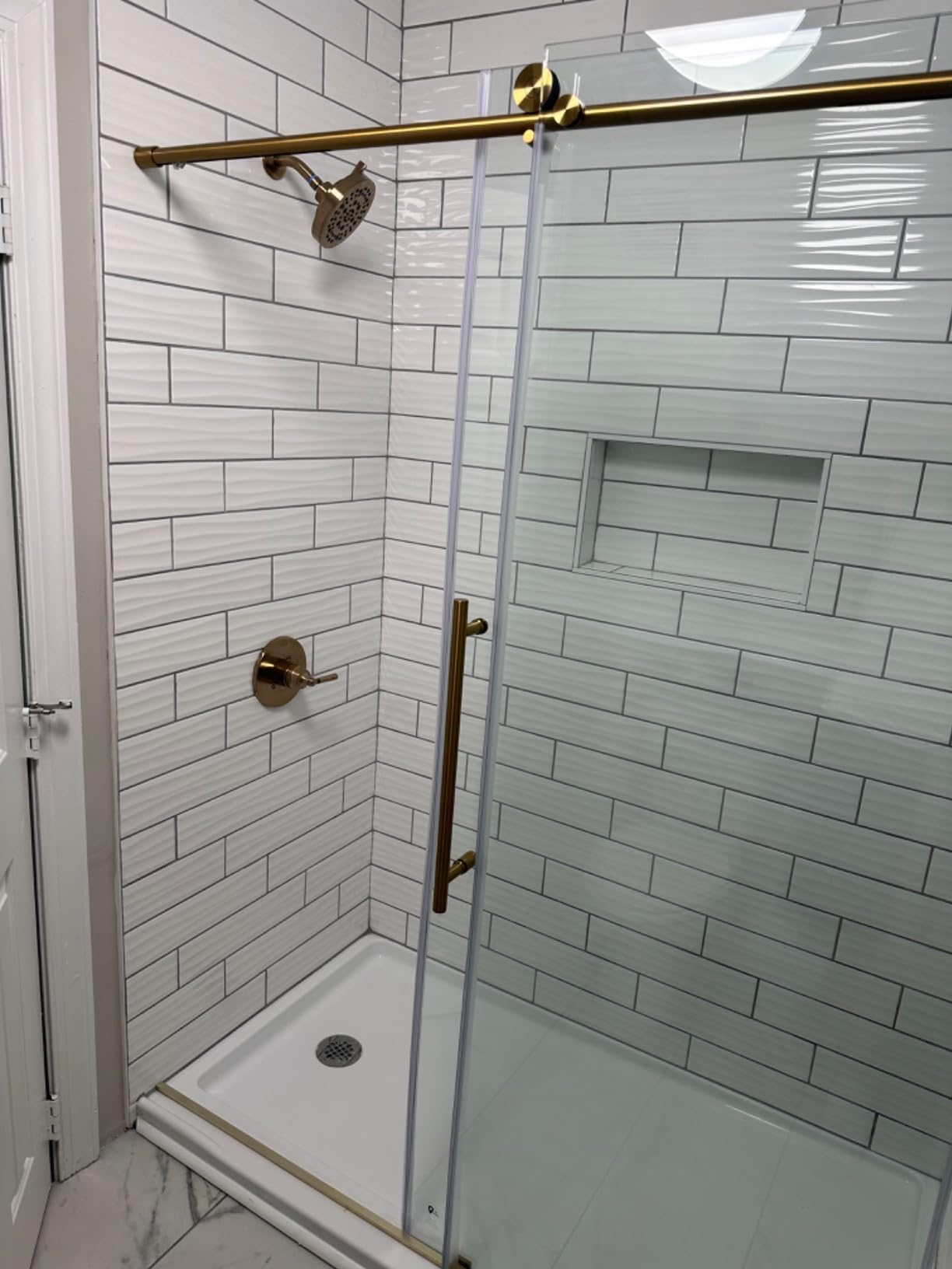 Frameless Sliding Shower Door 56-60 in W x 75 in H,Frameless Shower Door with 5/16