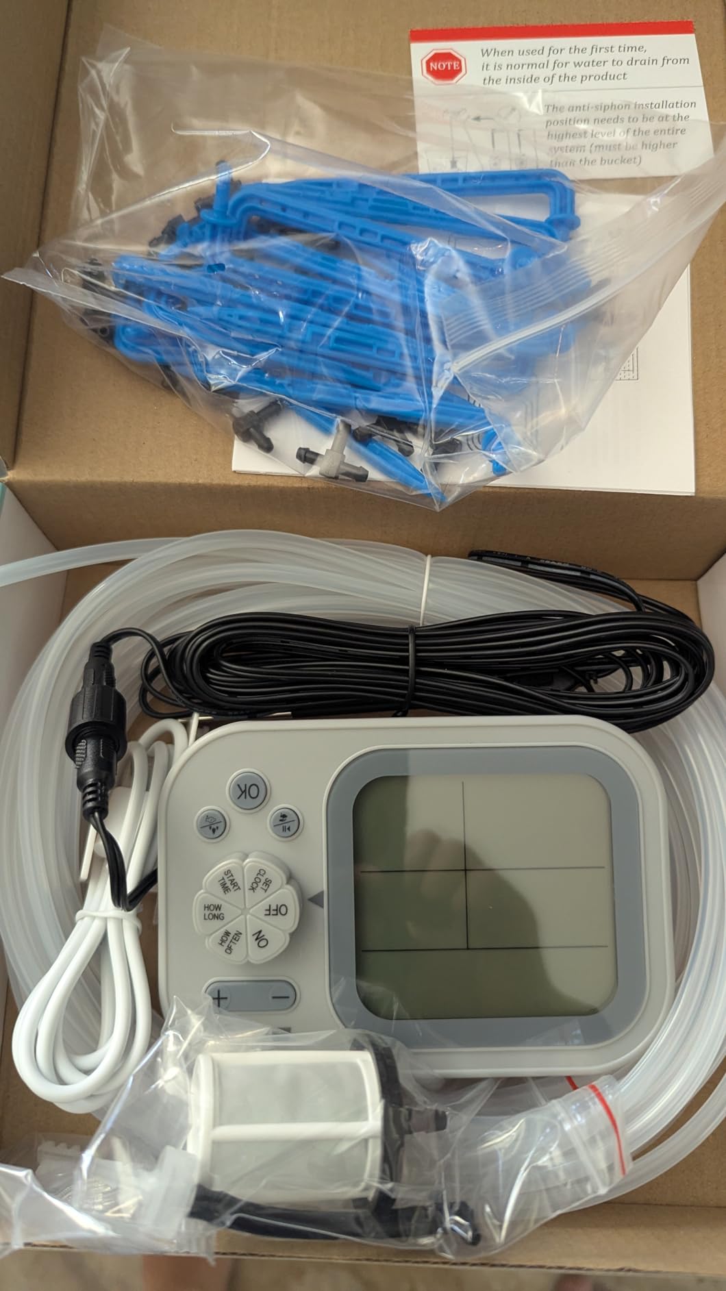 Automatic Plant Waterer Indoor Self Watering System for 15 Potted Plants, Auto Drip Irrigation Kit Programmable Water Timer with Smart Humidity Detection - Customer Photo 2