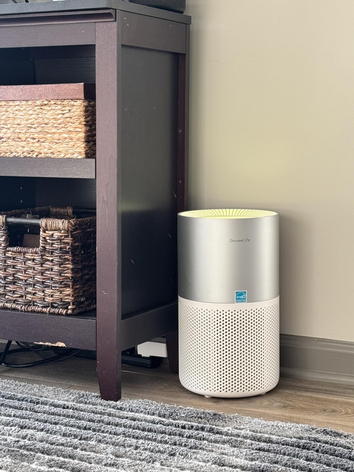 GoveeLife Air Purifiers for Home, Smart Air Purifier for Large Rooms with App & Alexa Control, Covers up to 1162ft², Air Quality Monitor, PM2.5 Sensor Air Purifier for Pet Hair, Pollen, Dust, Smoke - Customer Photo 2