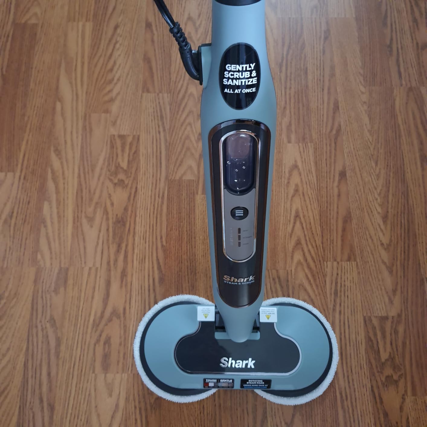 Shark Steam & Scrub with Steam Blaster Technology All-in-One Hard Floor Steam Mop with 3 Steam Modes & LED Headlights S8201, Rotator White customer photo 1