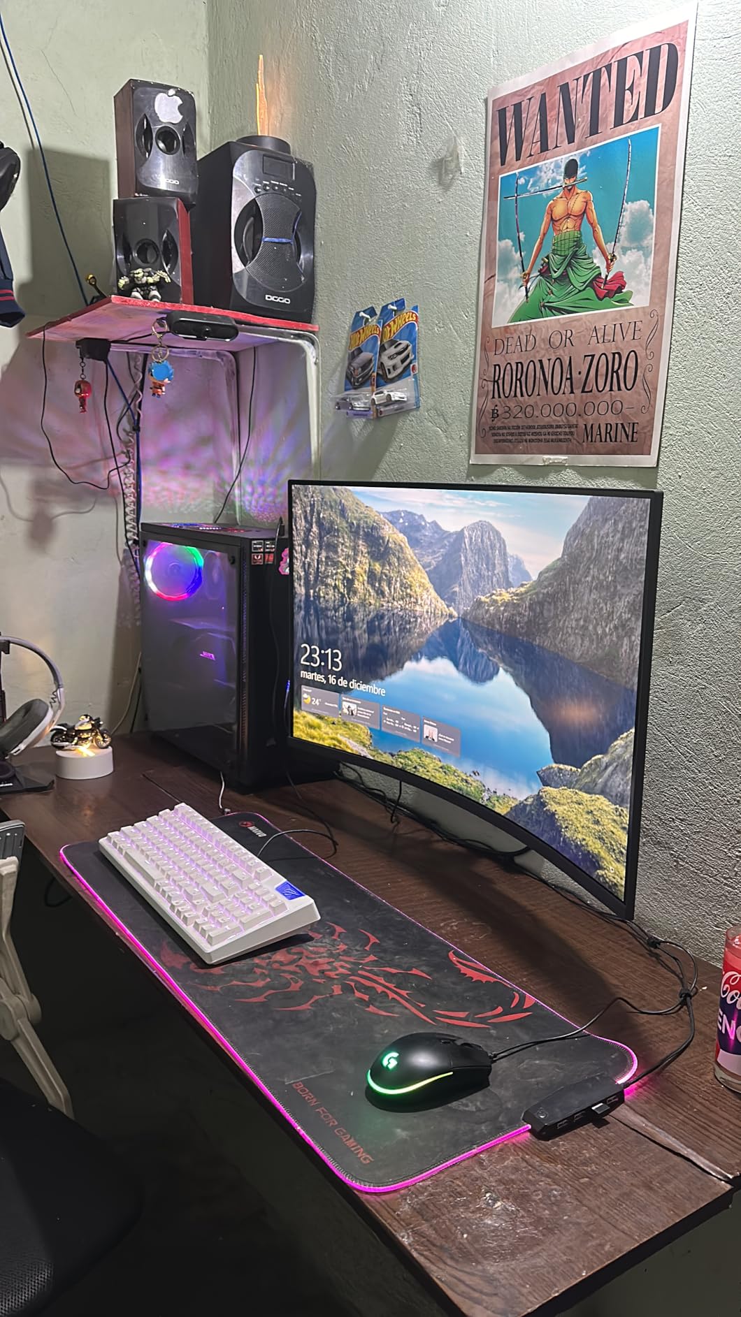 LG 27GS60QC-B Ultragear Curved Gaming Monitor 27-Inch QHD (2560x1440) 180Hz 1ms 1000R AMD FreeSync HDR10 HDMIx2 DisplayPort Borderless Design Black Stabilizer DAS Crosshair FPS Counter - Customer Photo 2