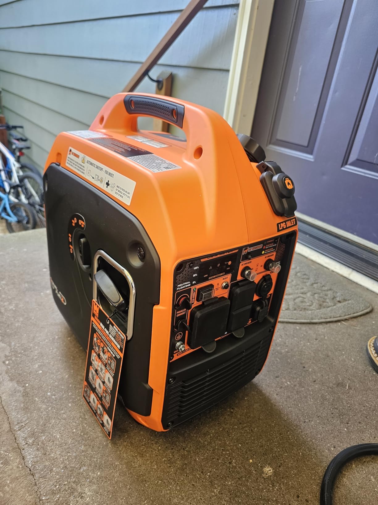 WEN Quiet and Lightweight 3600-Watt Dual Fuel RV-Ready Portable Inverter Generator with Fuel Shut Off and CO Watchdog (DF360iX) - Customer Photo 1