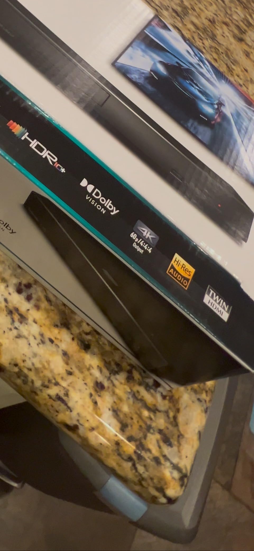 Panasonic Premium 4K Blu Ray Player, UHD DVD Blu Ray Player with Hi-Res Sound, 4K VOD Streaming, HDR10+ and Dolby Vision™, DP-UB450 (Black) - Customer Photo 1