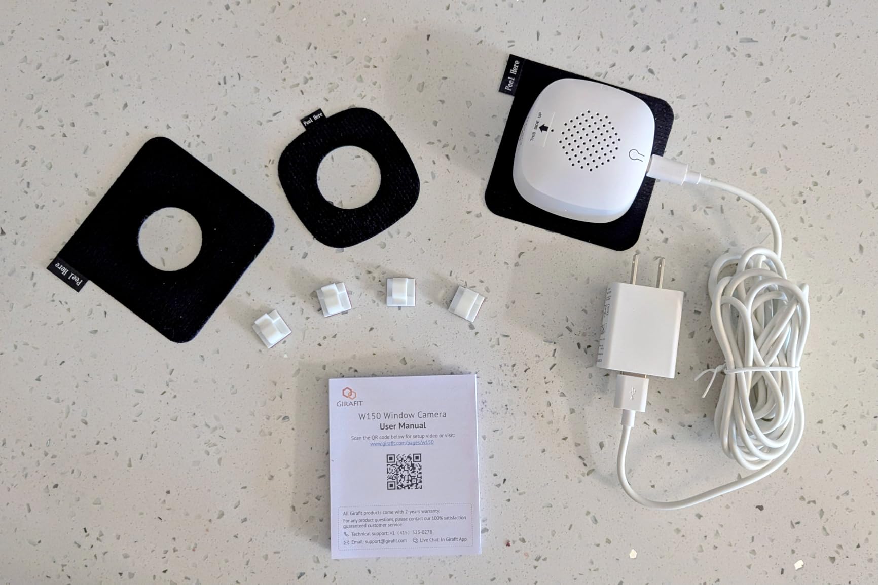 Girafit 3MP 2K Window Camera,2.4GHz & 5GHz WiFi Indoor Cameras for Home Security with ChroMax Al Color Night Vision,Person & Motion Detection,24/7 Recording,Easy & Quick Install - Customer Photo 1