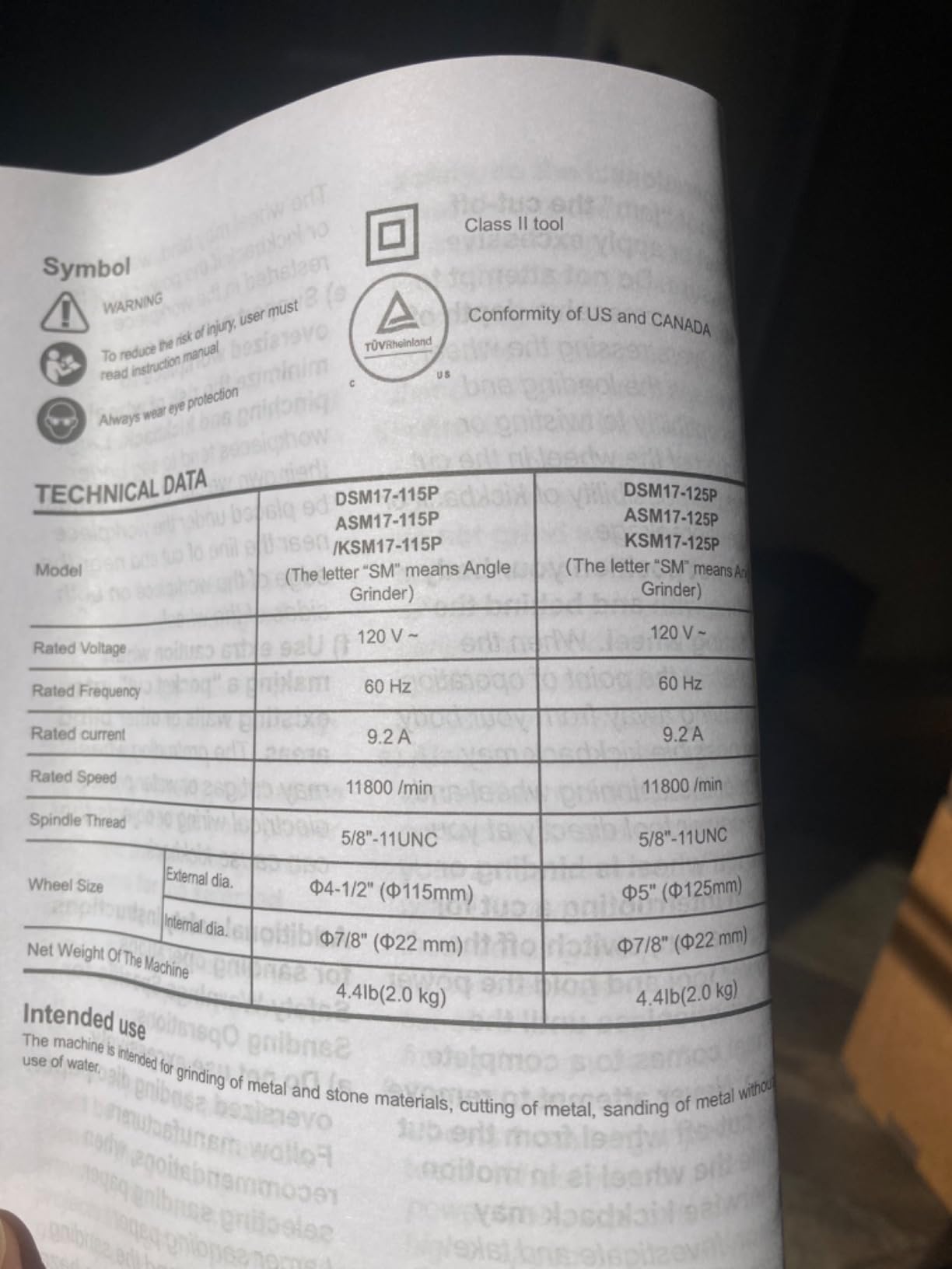 DongCheng 9.2 Amp Power Angle Grinders, 4-1/2 in., 11800RPM, Tool-Free Guard, Electric Metal Grinder Tool, Small Corded Angle Grinder, Paddle Switch, Shockproof Handle for Cutting, Grinding, Polishing - Customer Photo 1