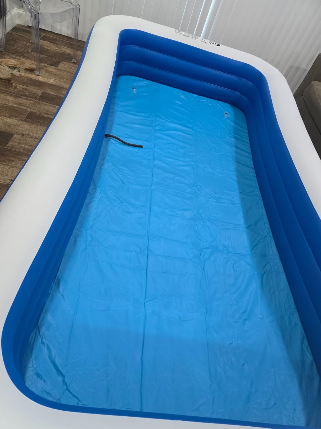 Inflatable Swimming Pool with Pool Lights, 130