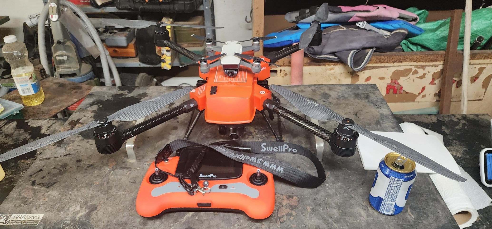 SwellPro FD2 Fisherman MAX Heavy Lift Fishing Drone with 7.0 LBS Bait Capacity, 1.5KM Long Casting Range, IP67 Waterproof Foldable Drone with 4K Camera for Adults (Advanced Set) - Customer Photo 1