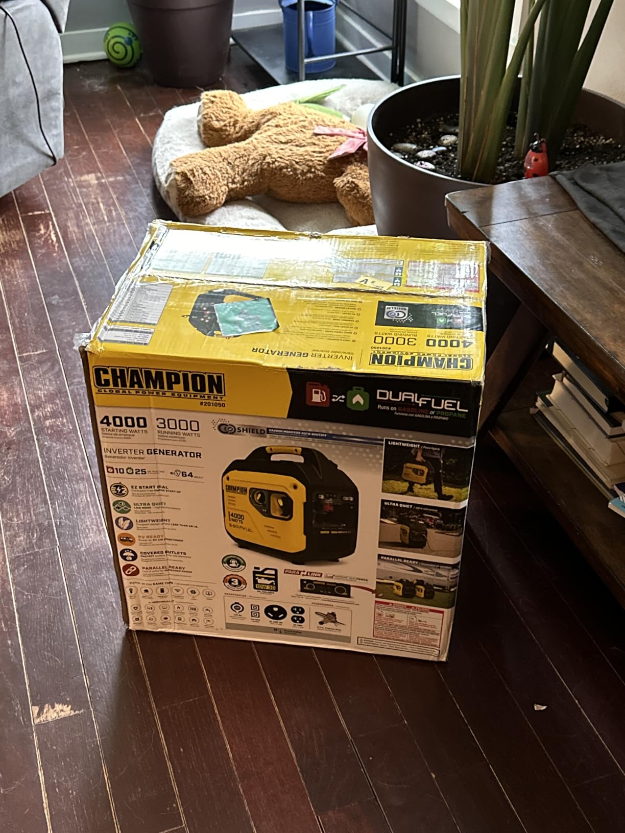 Champion Power Equipment 4000-Watt Dual Fuel RV Ready Portable Inverter Generator with Quiet Technology and CO Shield - Customer Photo 2