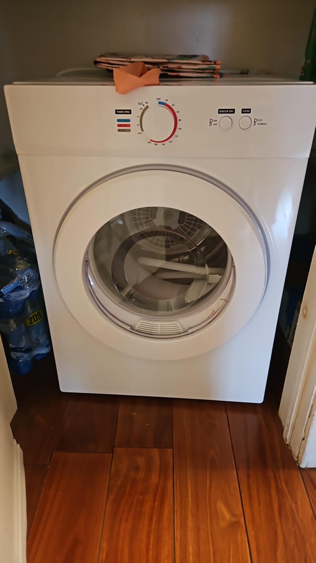 Euhomy Dryer, 3.5 Cu. Ft. 1500W Clothes Dryer, Stainless Steel Tumble Dryer with Exhaust Hose for Home, Apartment, Dorm, White - Customer Photo 1