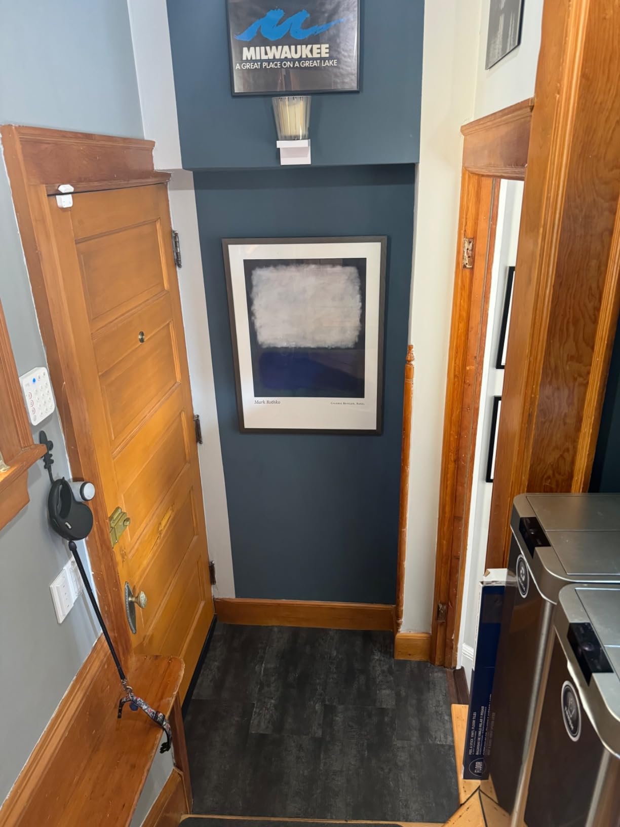 FloorPops Quarry Dark Grey Peel and Stick Floor Tiles, FP6162 - Customer Photo 2