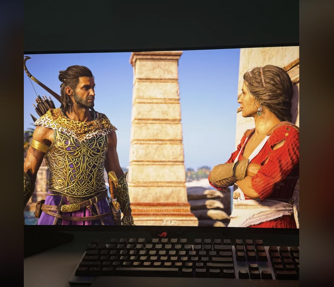 ASUS ROG Strix 26.5” 1440P QD-OLED Gaming Monitor (XG27ACDNG) -QHD (2560x1440), 360Hz, 0.03ms, Custom Heatsink, OLED Care+, G-SYNC Compatible, 99% DCI-P3, DisplayWidget, AI Gaming, 3yr Warranty - Customer Photo 1