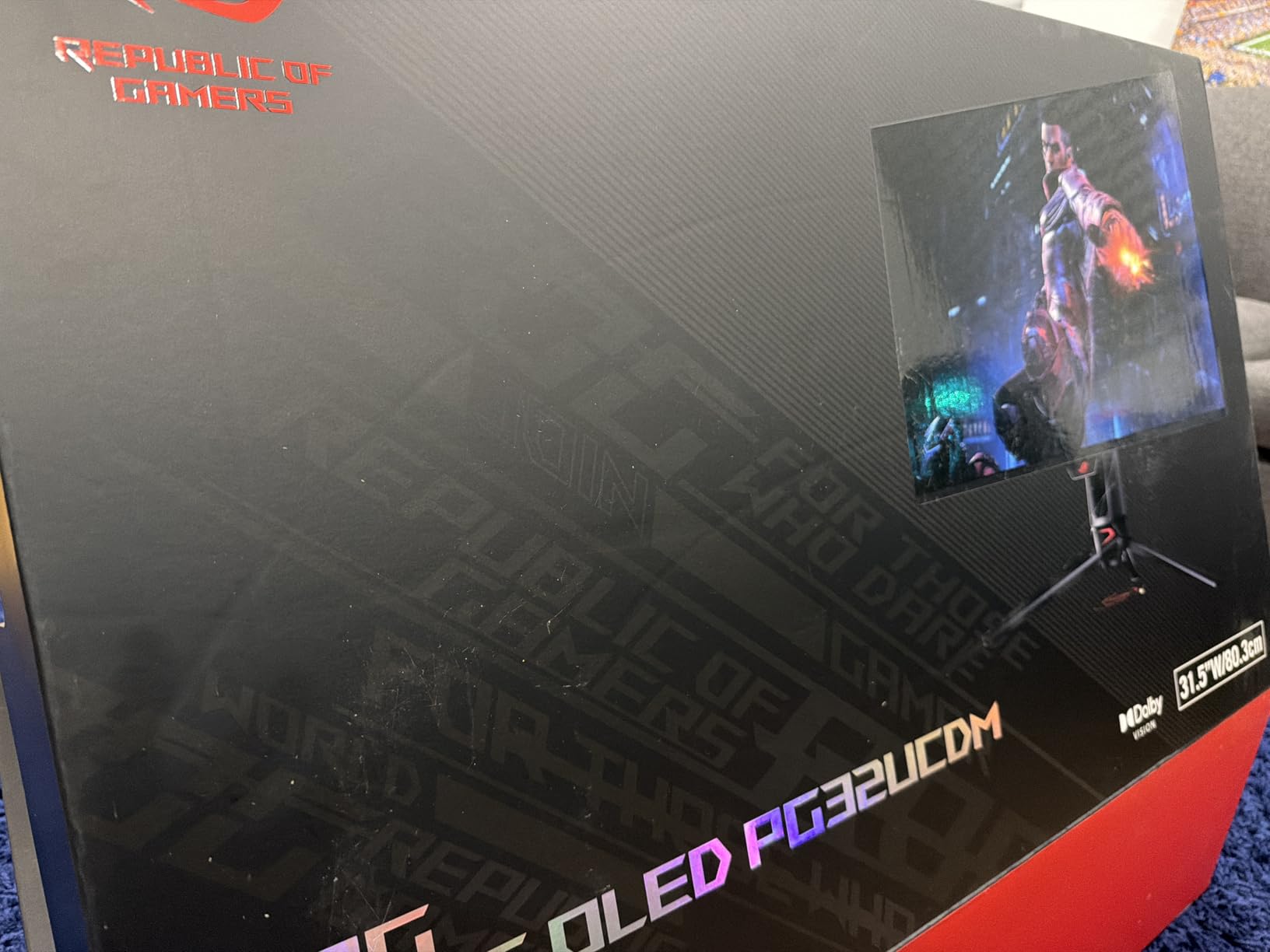 ASUS ROG Strix 26.5” 1440P QD-OLED Gaming Monitor (XG27ACDNG) -QHD (2560x1440), 360Hz, 0.03ms, Custom Heatsink, OLED Care+, G-SYNC Compatible, 99% DCI-P3, DisplayWidget, AI Gaming, 3yr Warranty - Customer Photo 3